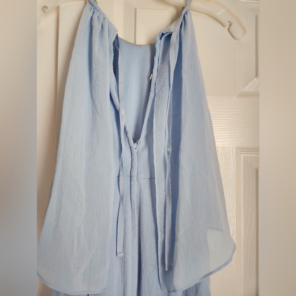 Womens David's Bridal Light Blue Dress~Size 2 - Picture 4 of 16